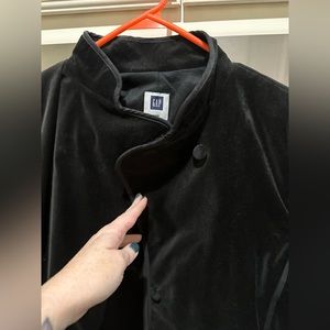 Gap vintage 90s black velvet jacket blazer size 8 medium